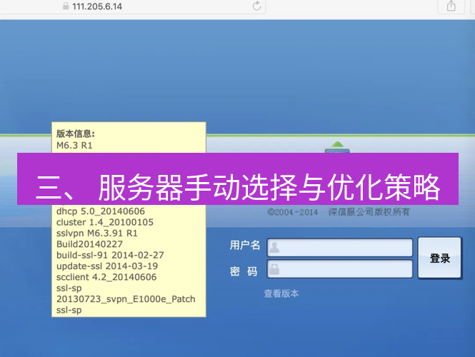快连VPN 三、 服务器手动选择与优化策略
