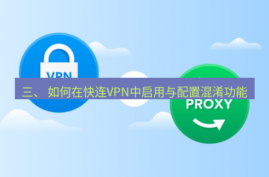 快连VPN 三、 如何在快连VPN中启用与配置混淆功能